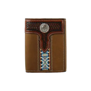 3D Mens Western Aztec Trifold Wallet D250007102