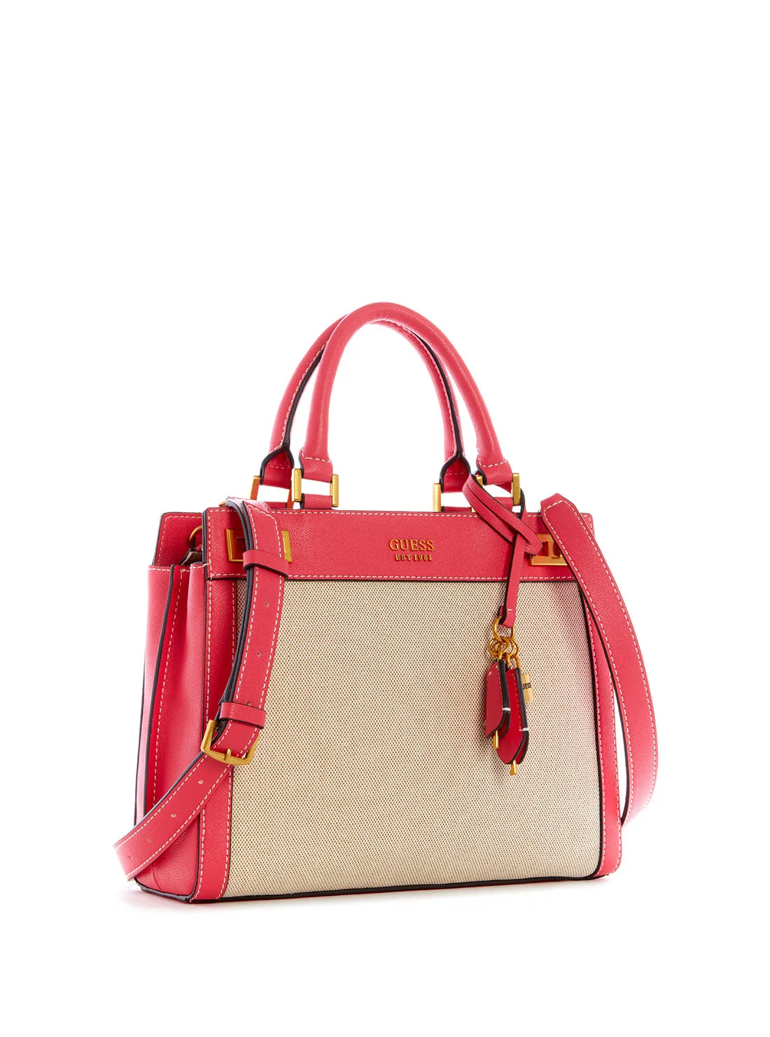 Camelia Pink Katey Canvas Luxury Satchel