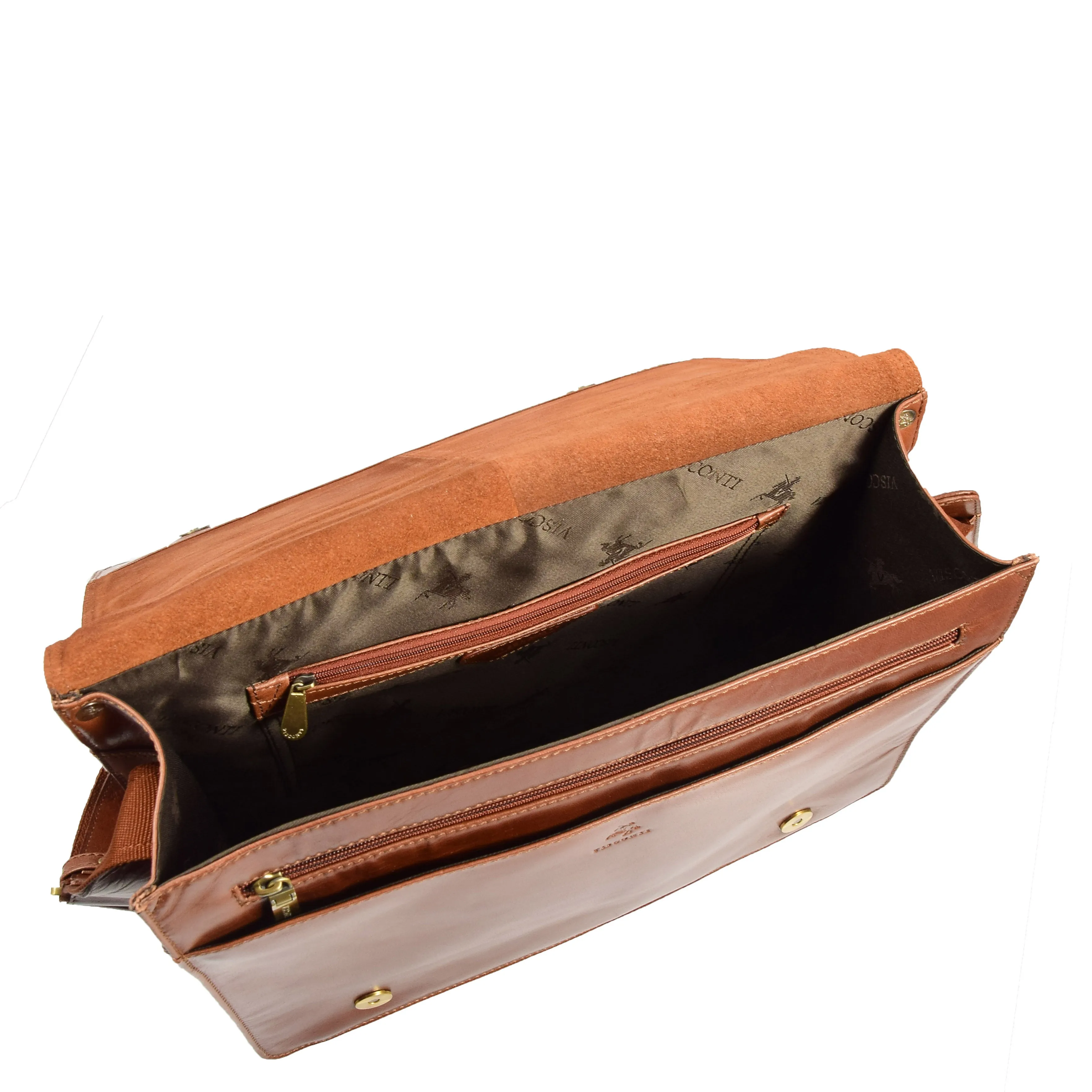 Mens Messenger Cross Body Bag Casual Work Uni Office Bag DuJon Tan