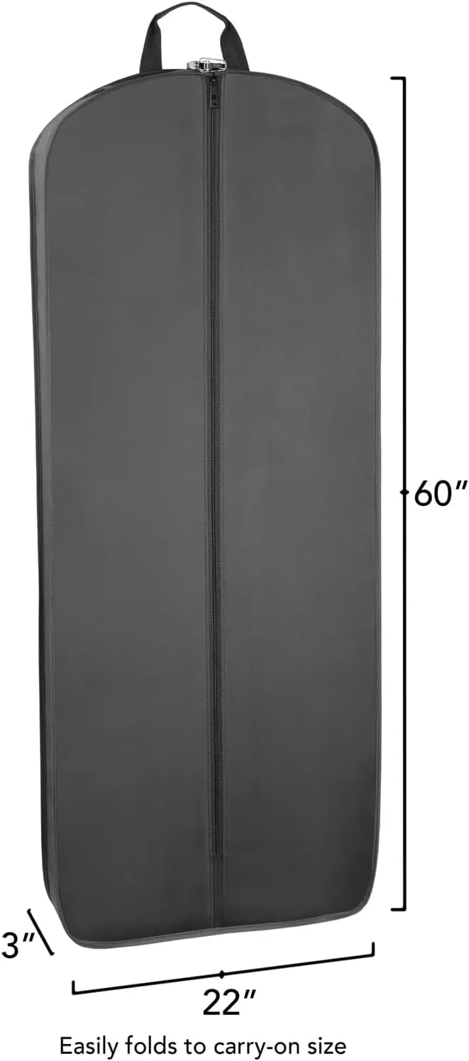 WallyBags 60 Premium Tri-Fold Travel Garment Bag with exterior pocket